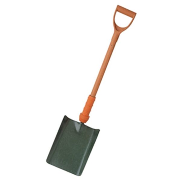 Insulated shovel with orange handle