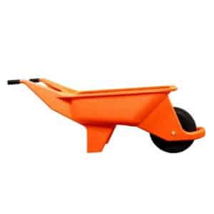 Orange insulated wheelbarrow