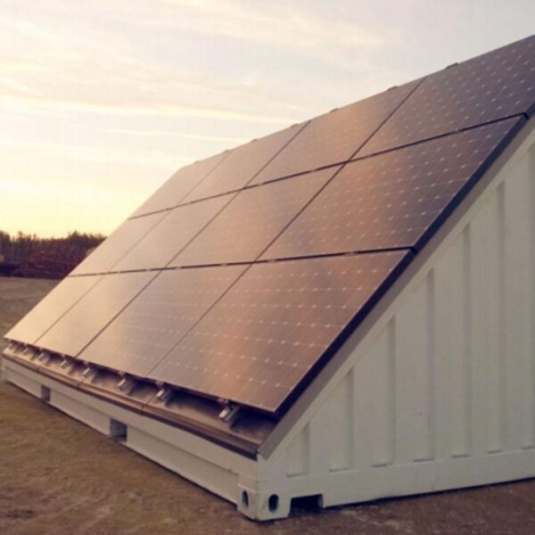 12 Solar panels in a field